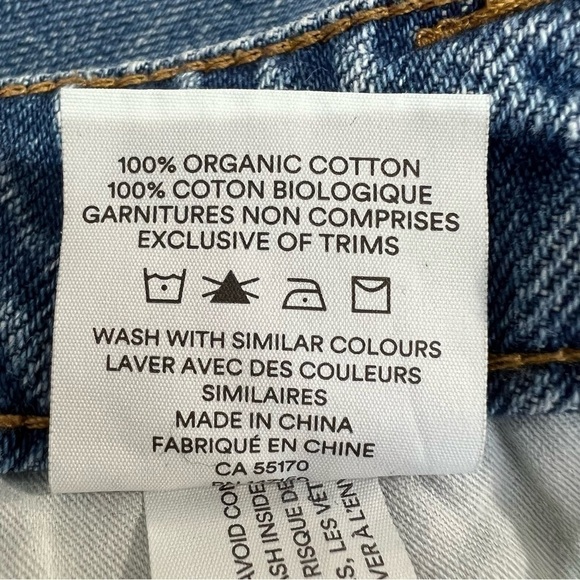 Frank and Oak Karen Kick Flare Organic Cotton Cropped Jeans 25 - Picture 12 of 12